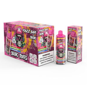 RAZZBAR - 160K - Strawberry Banana & Kiwi Passion Fruit Guava & Blueberry Raspberry