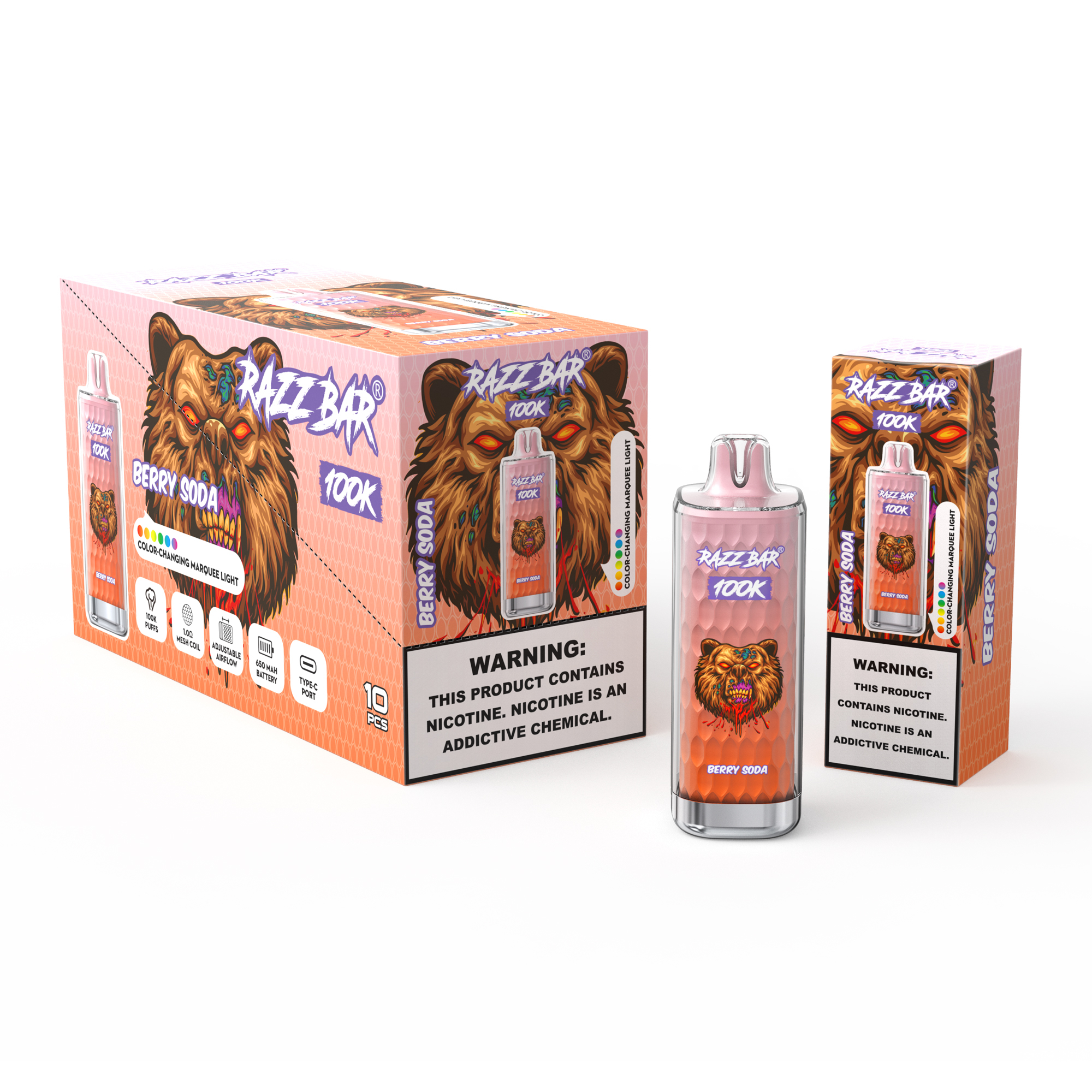 RAZZBAR - 100K - Berry Soda